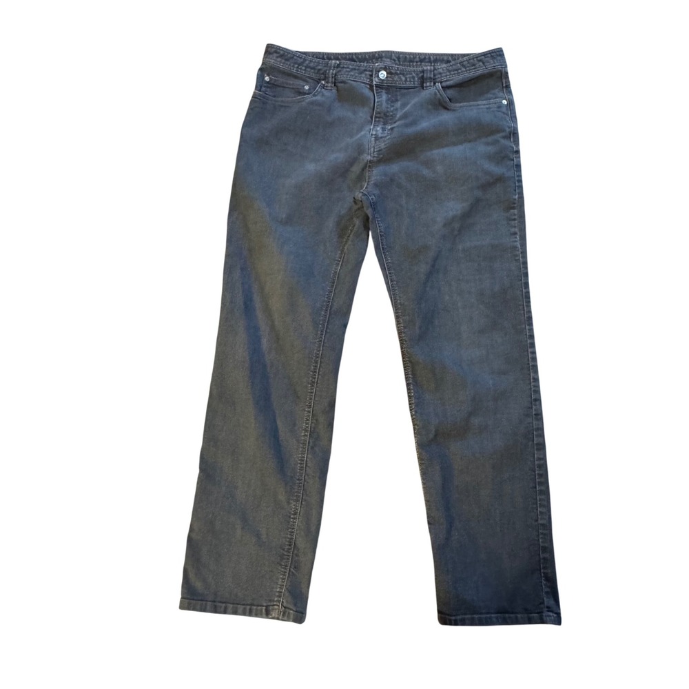 Prana Slim Fit Gray Denim Jeans Comfort Stretch Casual Pants 38x32
